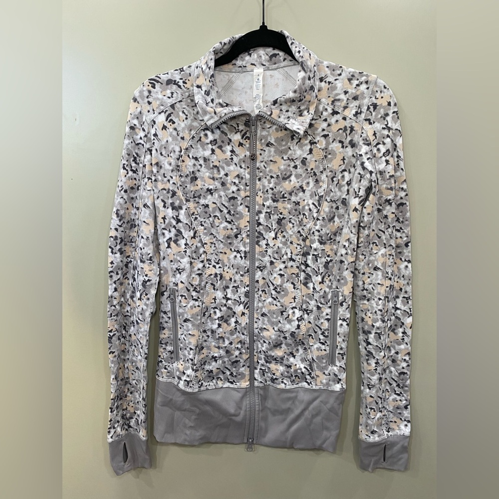 lululemon athletica Gray Patterned Utility Jacket